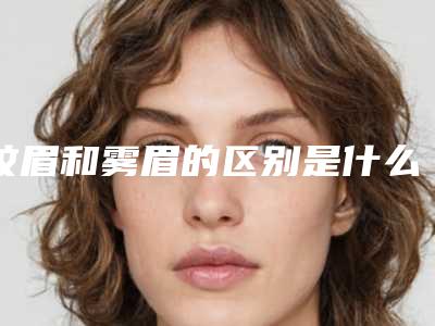 纹眉和雾眉的区别是什么(纹眉和雾眉之间有什么区别)