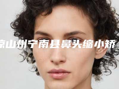 凉山州宁南县鼻头缩小矫正手术医院排名榜前五信息强势上榜_凉山州宁南县鼻头缩小矫正手术实力派医院有哪些!