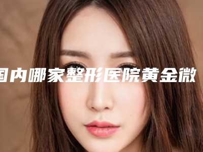 国内哪家整形医院黄金微针与热拉提做的比较好:黄金微针与热拉提医院top50强超赞