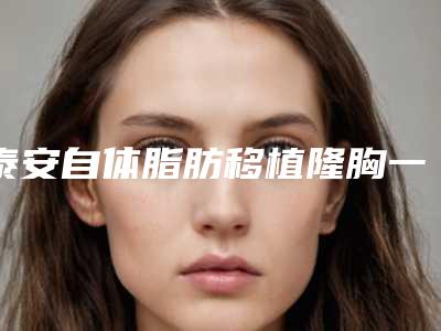 泰安自体脂肪移植隆胸一般多久才有效果